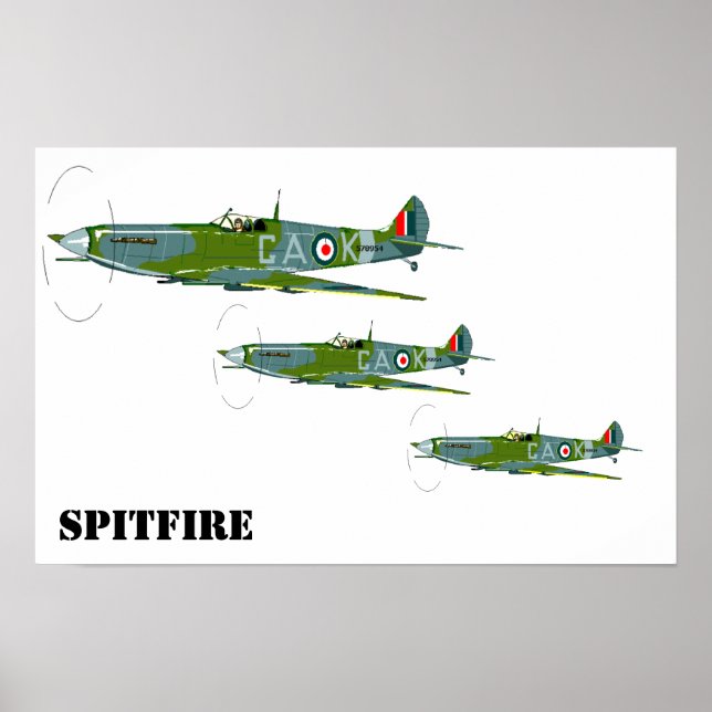 Póster Formación Spitfire (Frente)