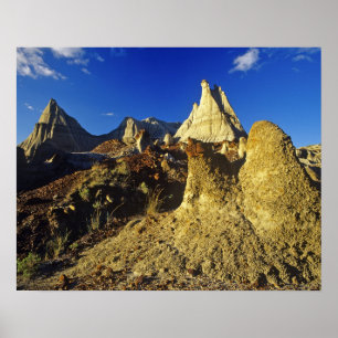 Póster Formaciones de Badlands en el Parque Provincial Di