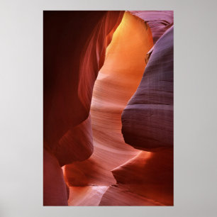 Póster Formaciones de ranura del Cañón Antelope