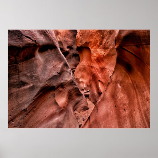 Póster Formaciones de roca marrón (Frente)