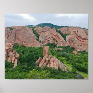 Póster Formaciones de valle y roca en Roxborough