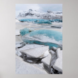 Póster Formaciones Glaciales De Hielo En Invierno