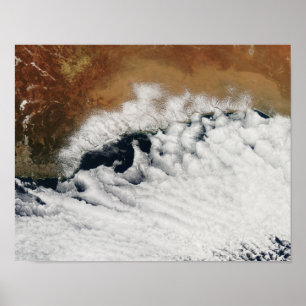 Póster Formaciones inusuales de nubes