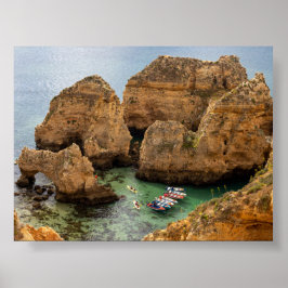 Póster Formaciones rocosas en Algarve