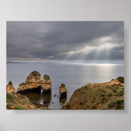 Póster Formaciones rocosas en Algarve