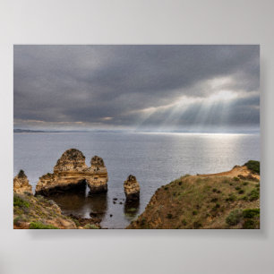 Póster Formaciones rocosas en Algarve