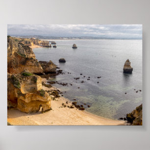 Póster Formaciones rocosas en Algarve
