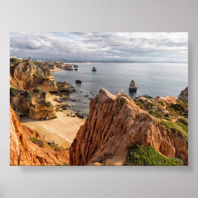Póster Formaciones rocosas en Algarve (Frente)