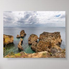 Póster Formaciones rocosas en Algarve