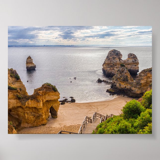 Póster Formaciones rocosas en Algarve (Frente)
