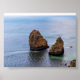 Póster Formaciones rocosas en Algarve