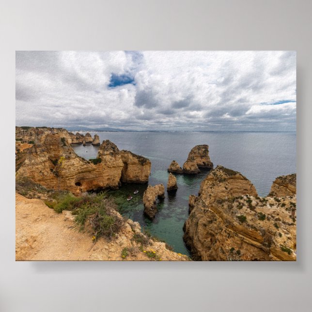 Póster Formaciones rocosas en Algarve (Frente)