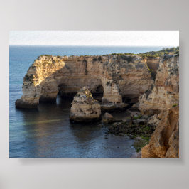 Póster Formaciones rocosas en Algarve