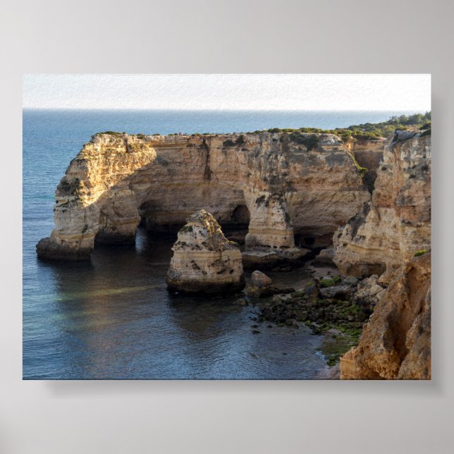 Póster Formaciones rocosas en Algarve (Frente)