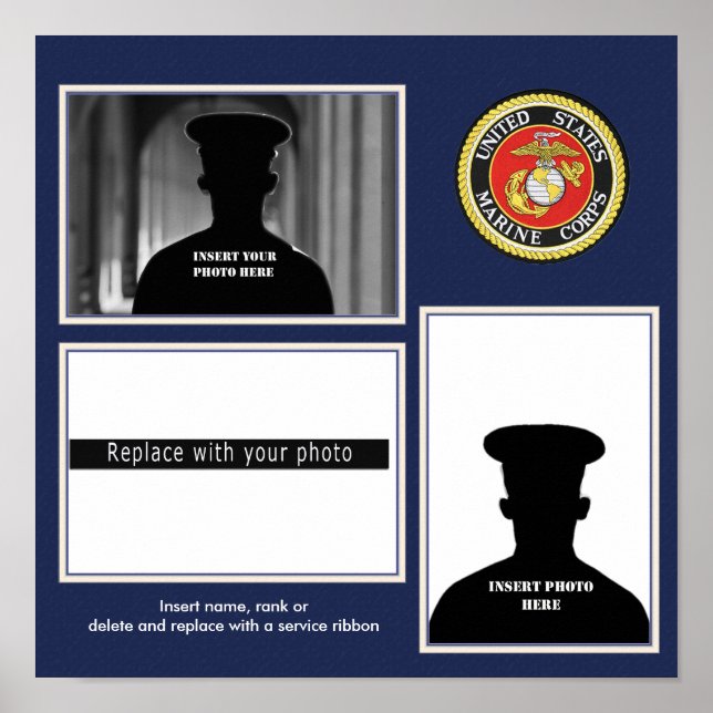 Póster Formal USMC Photo Display (Frente)