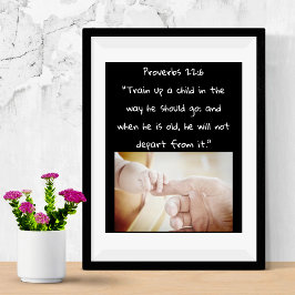 Póster Formar a un niño Poster de la Biblia Versa