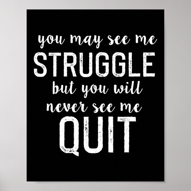 Póster Formar Inspiración Motivacional Diciendo a los Hom (Frente)