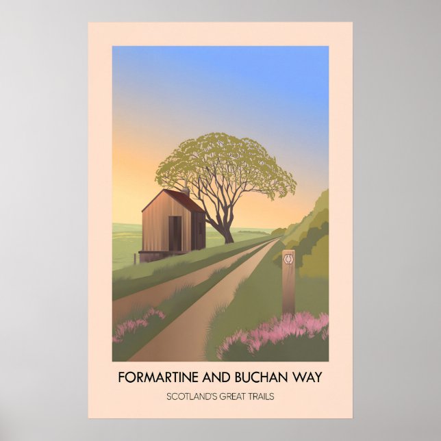 Póster Formartine and Buchan Way Senderos Geniales de Esc (Frente)