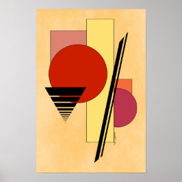 Póster Formas abstractas