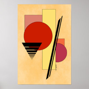 Póster Formas abstractas