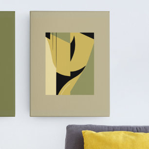 Póster Formas abstractas modernas en tonos de tierra conj