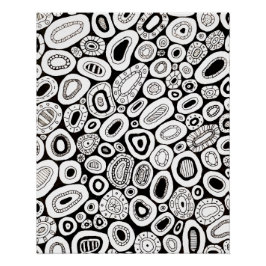 Póster Formas abstractas y al azar de arte