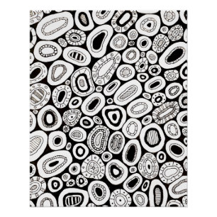 Póster Formas abstractas y al azar de arte