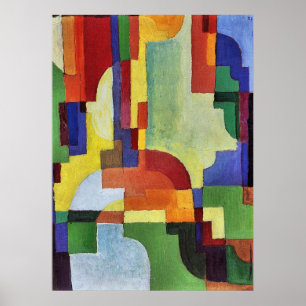 Póster Formas coloreadas (I) de August Macke