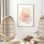 Póster Formas de acuarela pastel abstractas minimalistas<br><div class="desc">Poster de formas de color de agua pastel abstracto minimalista</div>