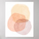 Póster Formas de acuarela pastel abstractas minimalistas (Frente)
