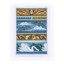 Formas de animales Art Nouveau vintage en decoraci