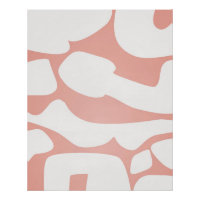 Formas de Coral Abstractas sobre Fondo Suave Neutr