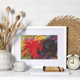 Póster Formas de lucha de Franz Marc, Bella Artes de époc