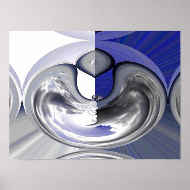 Póster Formas de nube (Frente)