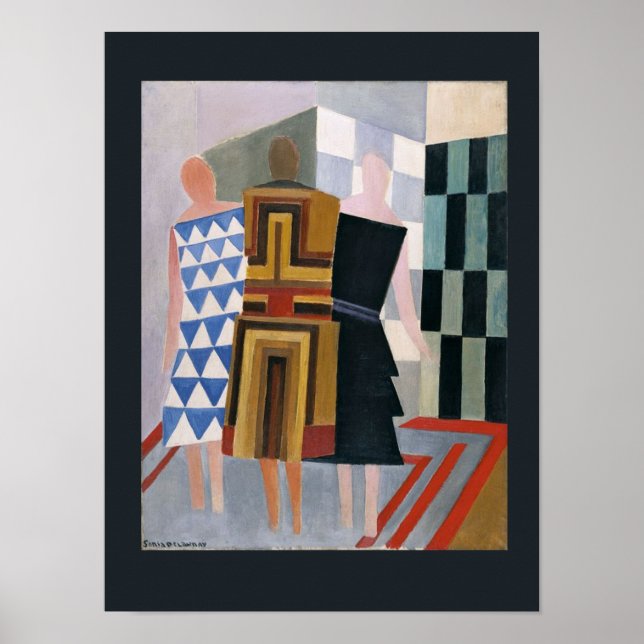 Póster Formas de vestir simultáneamente de Sonia Delaunay (Frente)