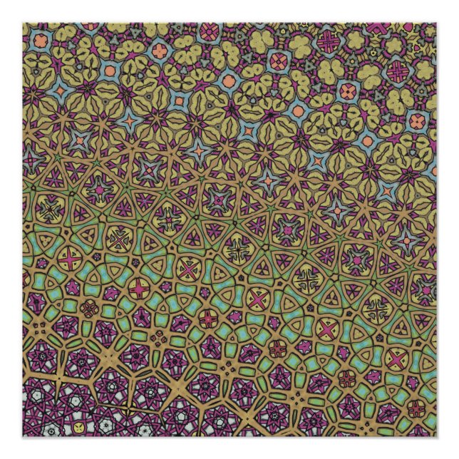 Póster Formas diversas en movimiento (Anverso)