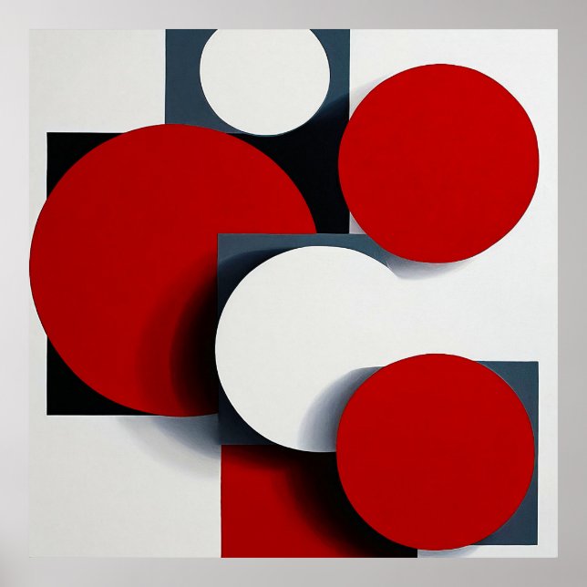 Póster Formas geométricas abstractas (Frente)