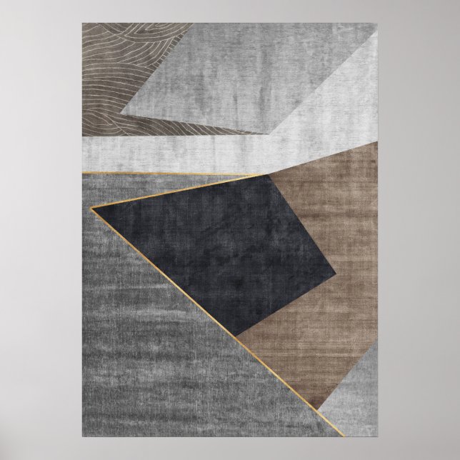 Póster Formas geométricas abstractas modernas Poster de a (Frente)