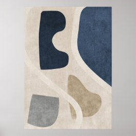 Póster Formas geométricas abstractas modernas Poster de a