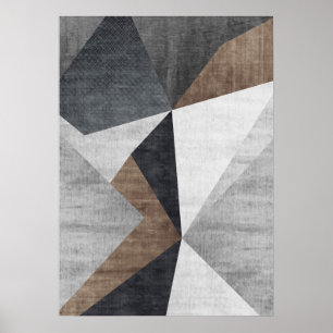 Póster Formas geométricas abstractas modernas Poster de a