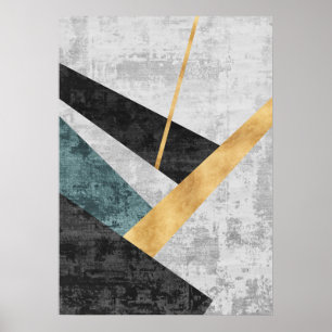 Póster Formas geométricas abstractas modernas Poster de a