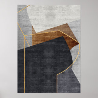 Póster Formas geométricas abstractas modernas Poster de a