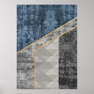 Póster Formas geométricas abstractas modernas Poster de a