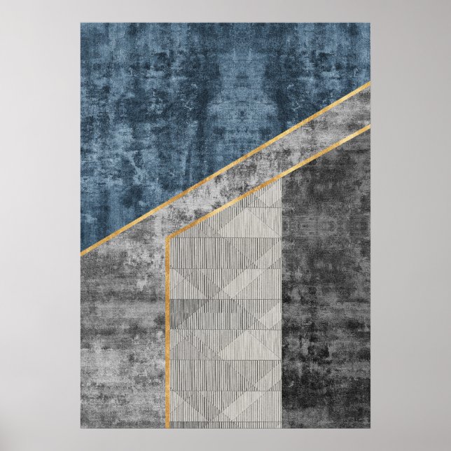 Póster Formas geométricas abstractas modernas Poster de a (Frente)