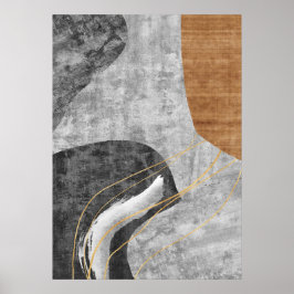 Póster Formas geométricas abstractas modernas Poster de a