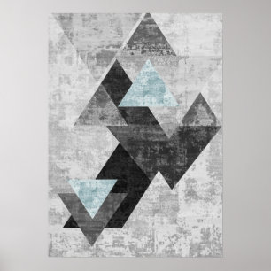 Póster Formas geométricas abstractas modernas Poster de a