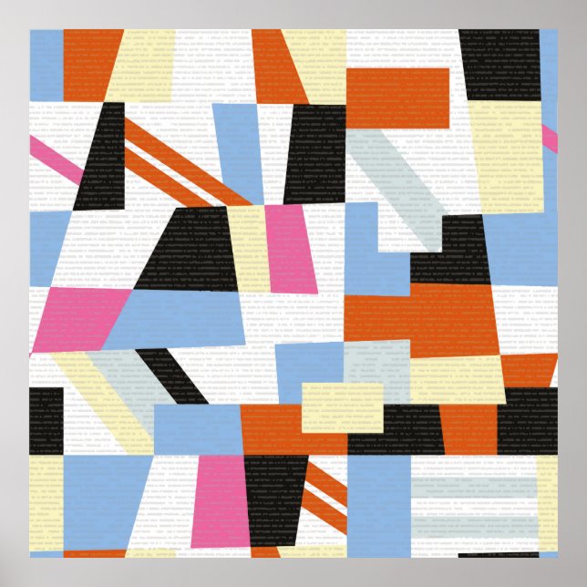 Póster Formas geométricas creativas, diseño de patrones d (Frente)