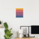 Póster Formas geométricas de diamantes en colores arcoiri (Home Office)