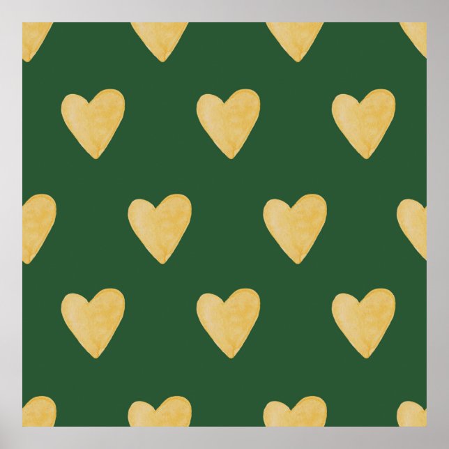 Póster Formas orgánicas naive. acuarela abstracta (Frente)