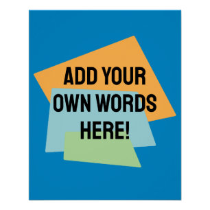 Póster Formas retro personalizadas